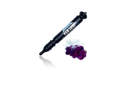  Caneta comestivel pen love Uva 	 R$3.40 