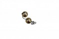 Conjunto Com 2 Bolas de Pompoar Dourada 	 R$25.00 